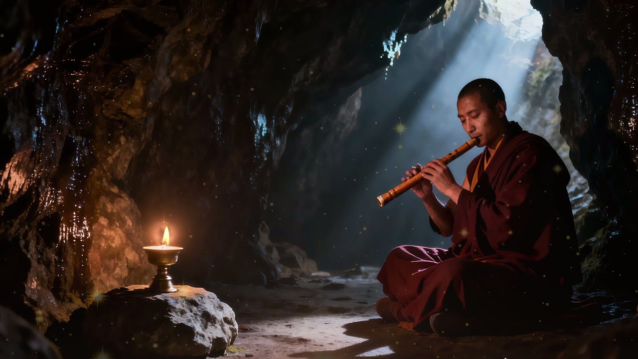 Tibetan Flute Healing Frequency   for Deep Relaxation and Meditation   Calm Mind Music