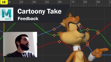Feedback on cartoony head turn and take - splining in Maya - S004