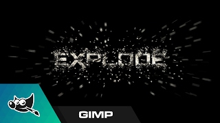 GIMP Tutorial: Exploding Text Effect