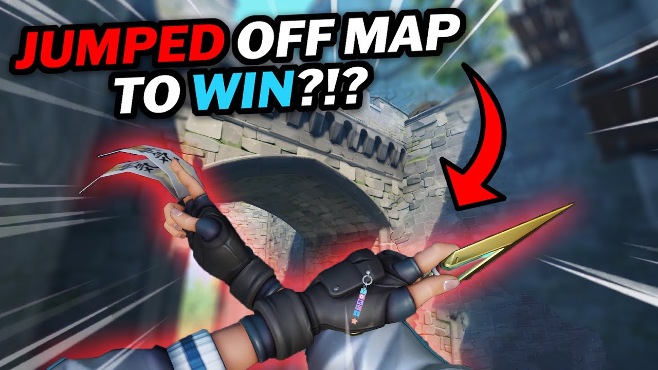 My team jumped off the map to win the game. It worked…