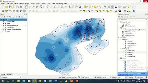 How to prepare bathymetric map in QGIS