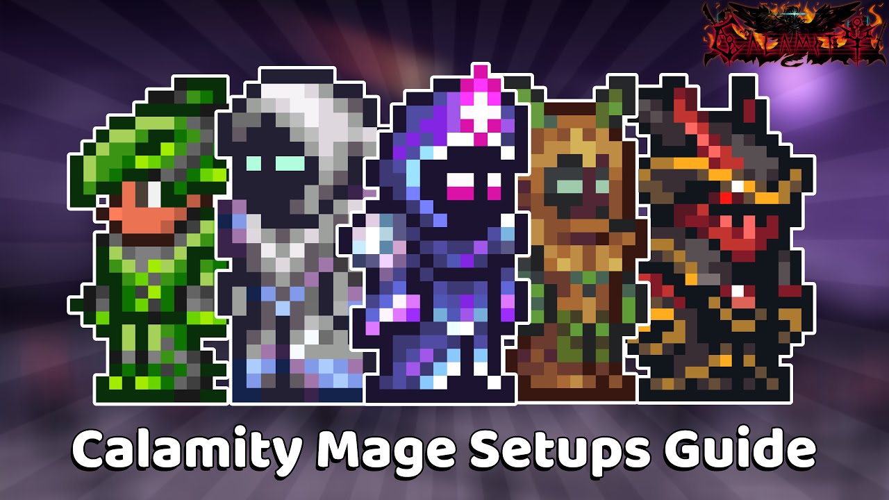 EVERY Mage Weapons In Terraria Calamity 