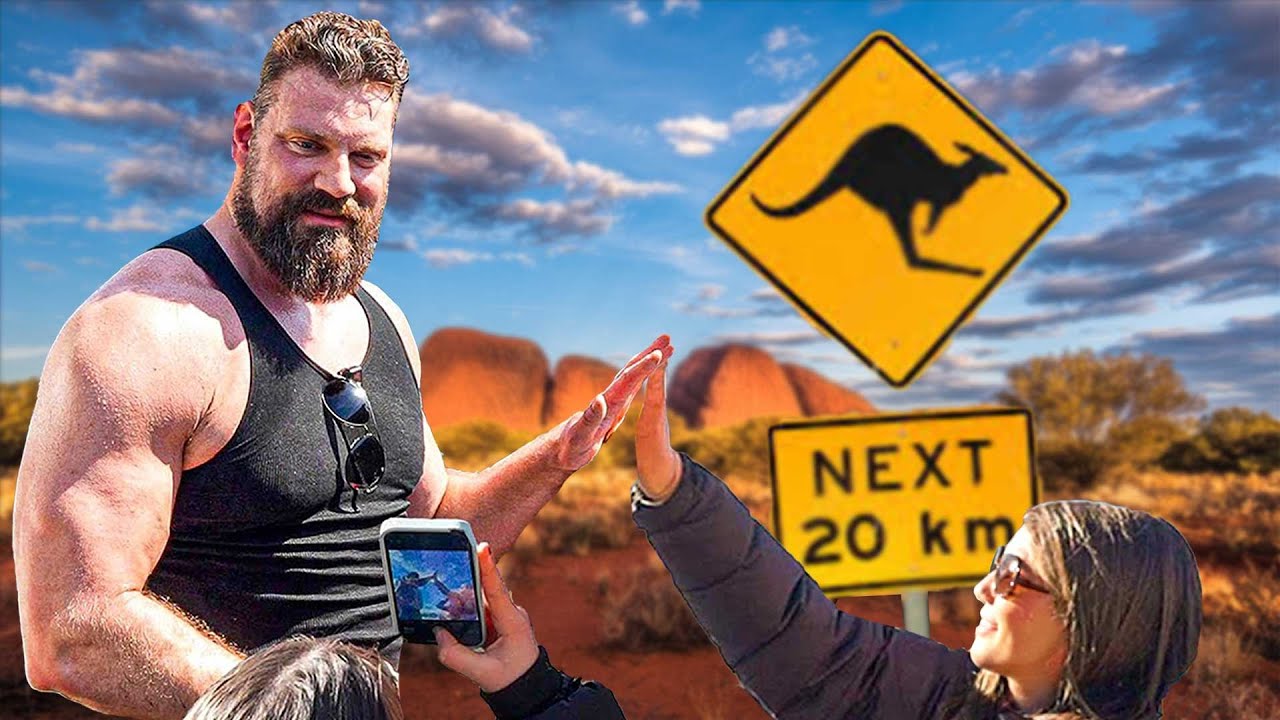 Голландский гигант (7 футов 2 дюйма/2,18 м) в Австралии