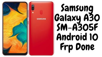 Samsung Galaxy A30 SM--A305F Android 10 FRP Bypass easy method | wighout PC or without SIM