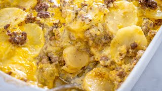 Cheesy Hamburger Potato Casserole