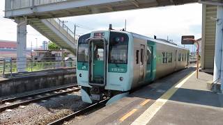 高徳線1500形 板野駅到着 JR Shikoku Kotoku Line 1500 series DMU