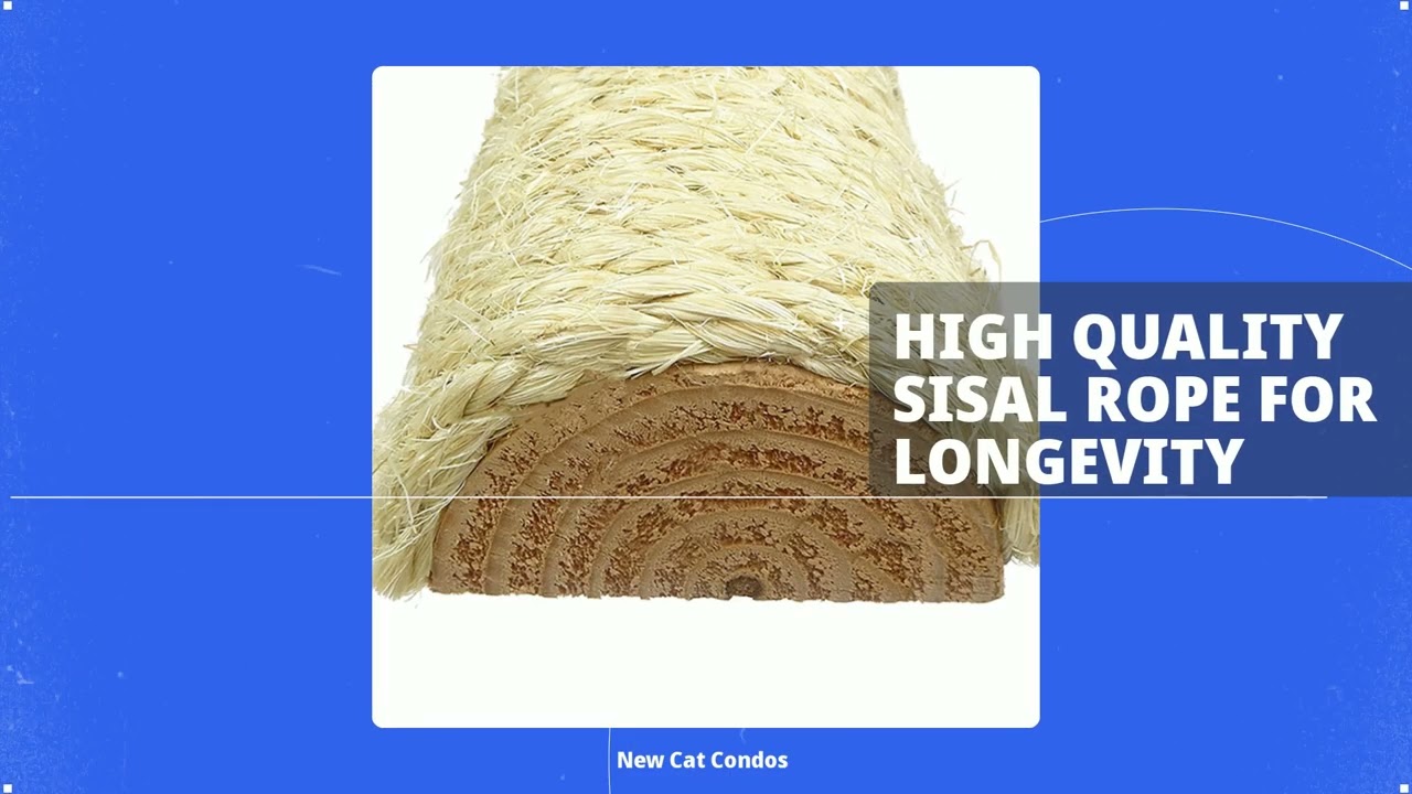 New Cat Condos Cat Scratching Post with Sleeping Perch