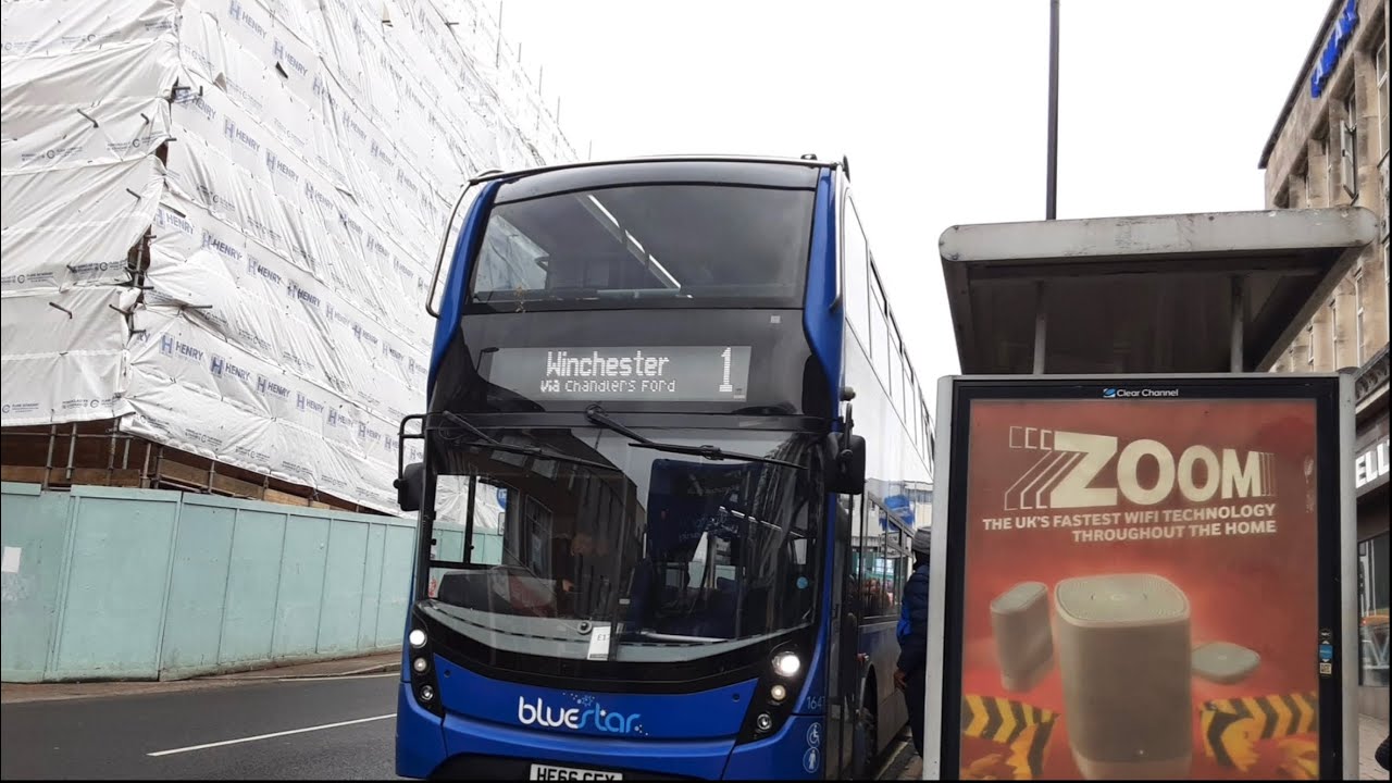 (原速 ) 1 (BLUESTAR) Southampton to Winchester bus journey YouTube