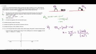 AP Physics B - 2013 #2 (Springs)
