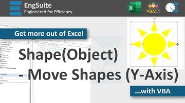 Move Shape Up & Down (Y-Axis) -  Excel VBA