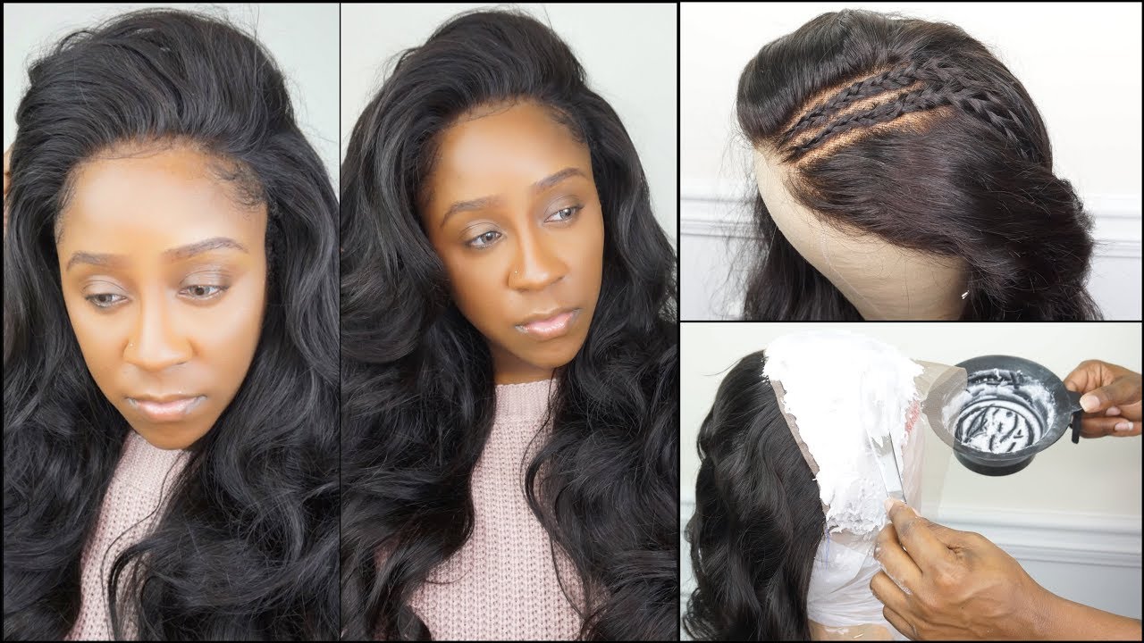 HOW TO BLEACH THE KNOTS ON LACE FRONTAL TUTORIAL | MAKE YOUR FRONTAL ...