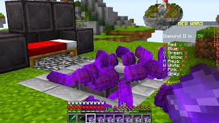 Minecraft Bedwars but i secretly used a netherite generator..