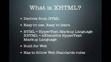 XHTML, CSS & Web Standards Introduction