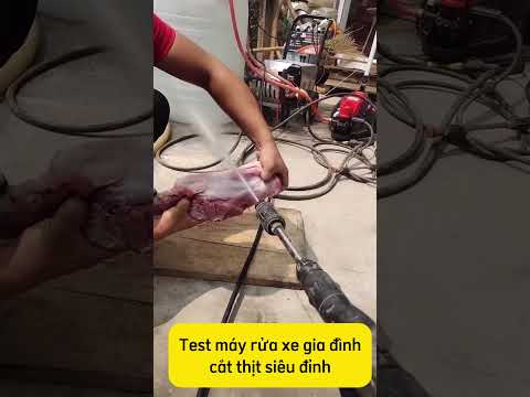 M&aacute;y rửa xe cao &aacute;p cắt thịt cực ngọt &ndash; Bạn tin nổi kh&ocirc;ng? 😱💦