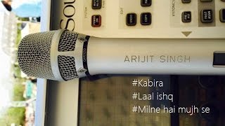 Video thumbnail of "Arijit singh accoustic | Kabira | Laal ishq | milne hai mujh se aayi"