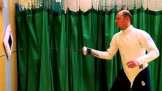 Fencing Target Exercise - Direct Hits (slow and fast)