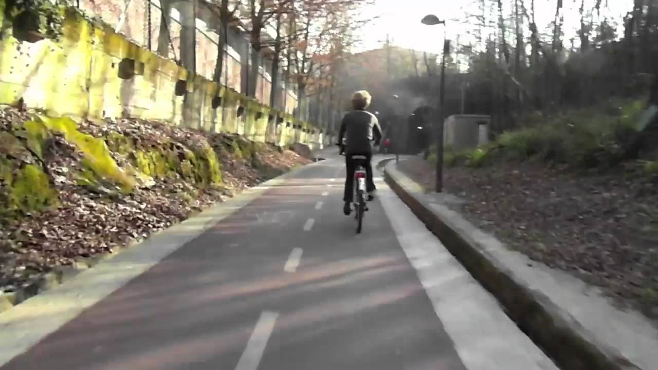 Paseo en bici por bidegorri de Donostia (Bici-Cam Speed II)