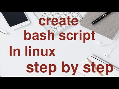 Create shell script in Linux  for absolute beginners.