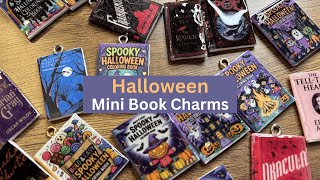Halloween Mini Book Craft Tutorial | Canva Covers + Resin & Glossy Accents