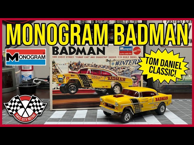 MONOGRAM BADMAN 55 CHEVY MODEL CAR KIT BUILD - YouTube