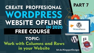 How to Work with Columns and Rows in your Website