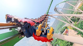 GIANT Wing Coaster - Parrot Coaster POV at Chimelong Ocean Kingdom