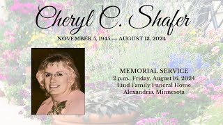 Cheryl Shafer Memorial Service