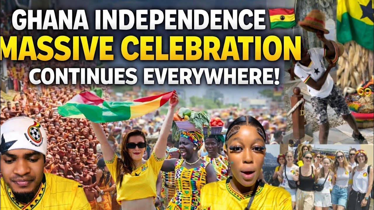 Ghana Massive Independence Celebration Continues 🇬🇭 | Streets Full of Joy!