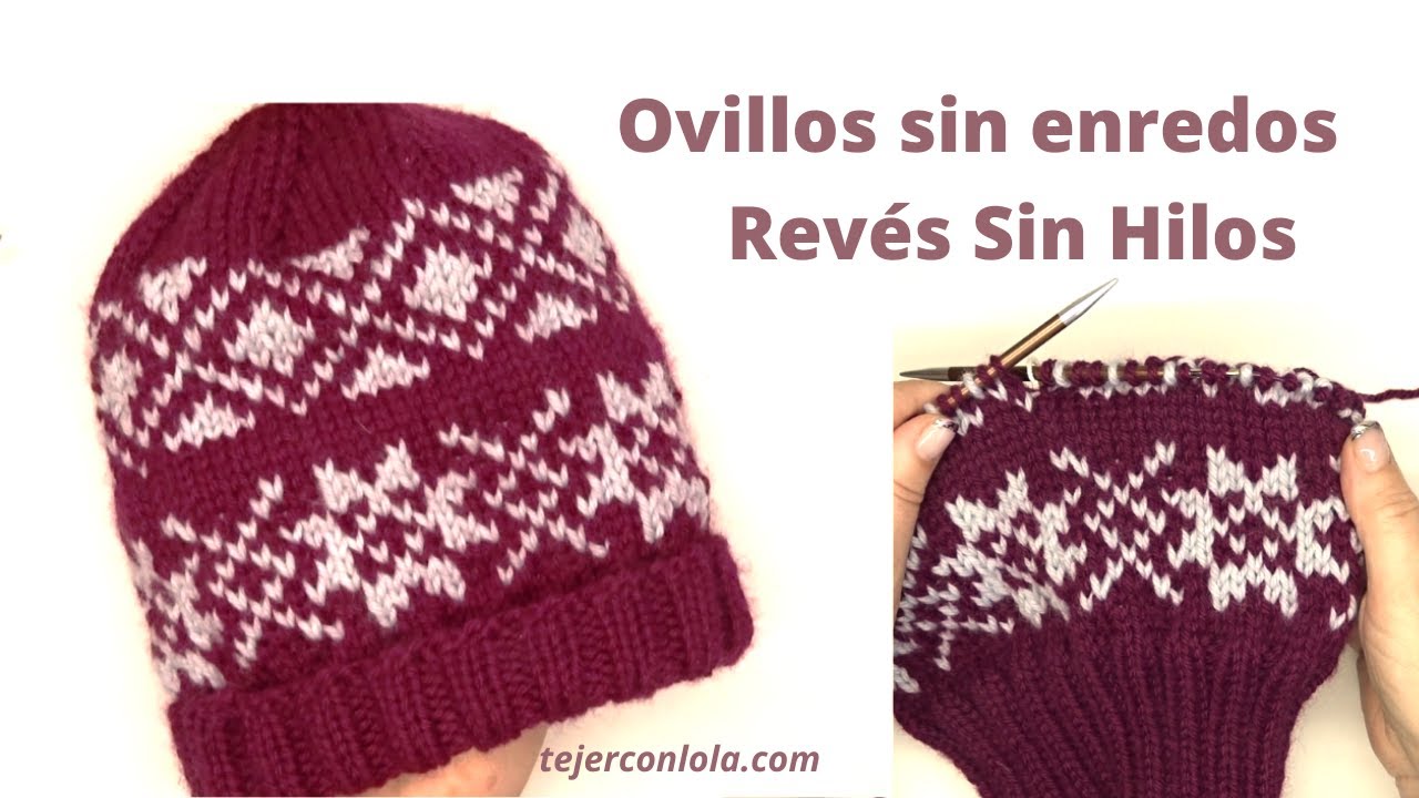 GORRO JACQUARD TEJIDO CON AGUJAS CIRCULARES 