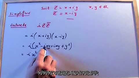Calculs sur les nombres complexes et conjugué.MATHS TS