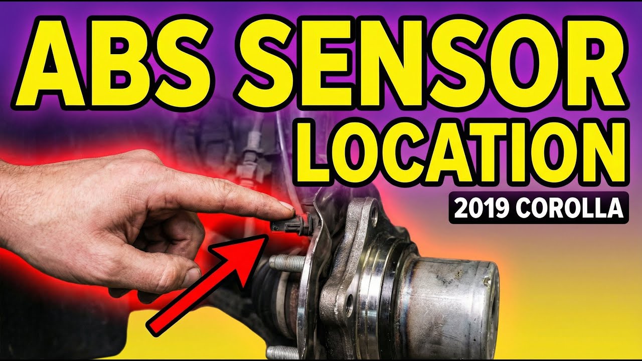 Abs Sensor Location 2019 Toyota Corolla