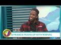 Taj francis teams up with marvel  tvj smile jamaica