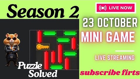 23 October Mini Game 100% Easily Solved Today | Hamster Kombat Mini Game 23 October