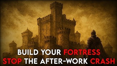 Build your fortress... Stop the after-work crash