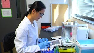 Lab worker in labcoat