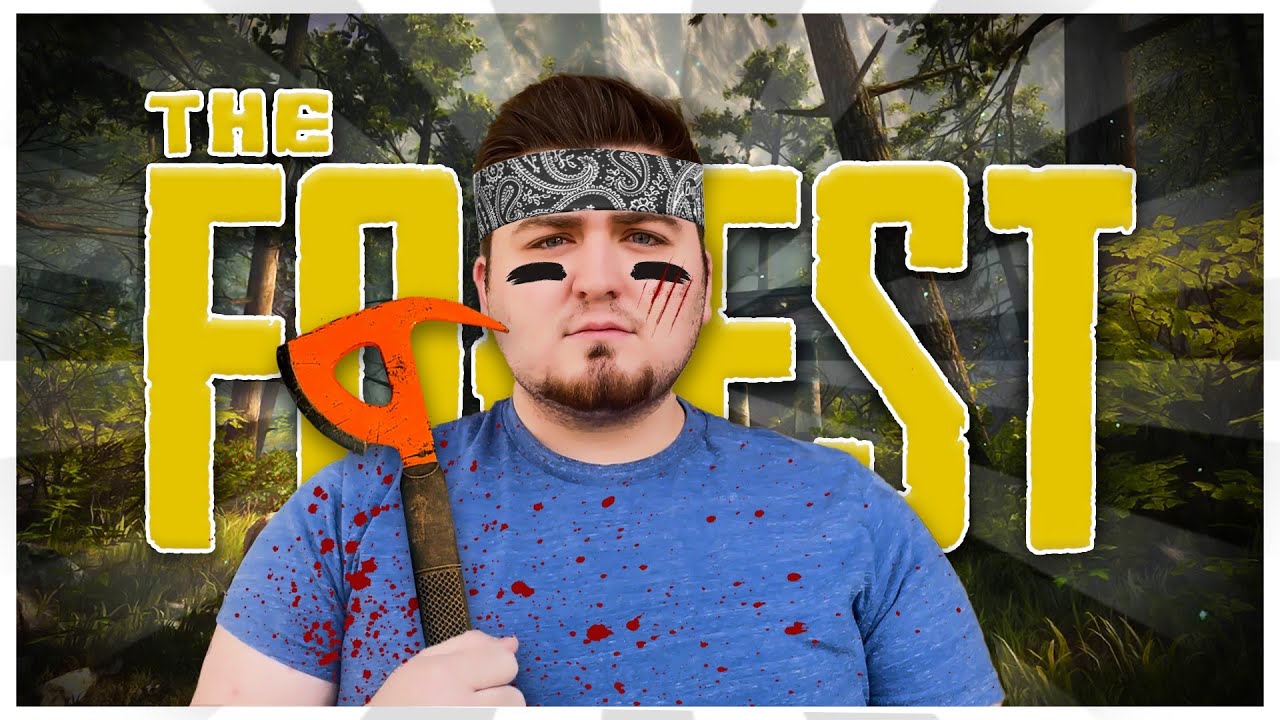 WE TRIED SURVIVING IN THE WILD l The Forest Funny Moments - YouTube