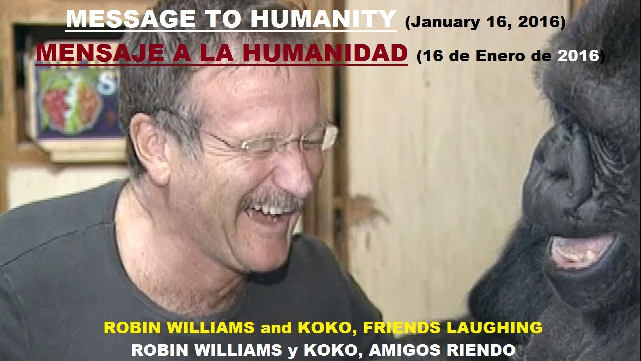 KOKO ROBIN WILLIAMS MESSAGE TO HUMANITY MENSAJE A LA HUMANIDAD