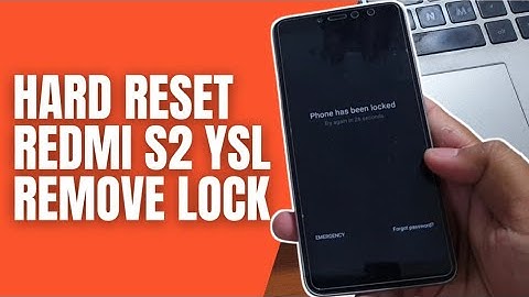 Hard Reset Redmi S2 Remove Pattern Pin Password Lock Screen