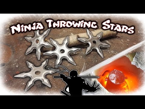 Radioactive Ninja Stars - Making Glowing Metal Shurikens 