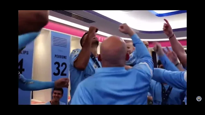Rodris on fire 🔥🔥🔥🔥 man city dressing room scenes song