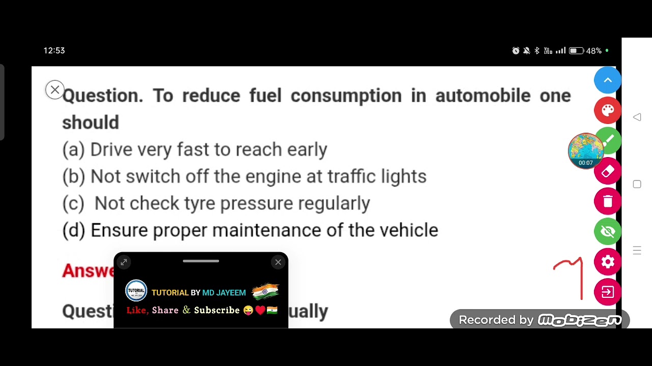 To reduce fuel consumption in automobile one should. - YouTube