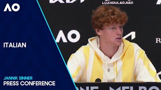 Jannik Sinner Press Conference in Italiano | Australian Open 2024 Third Round