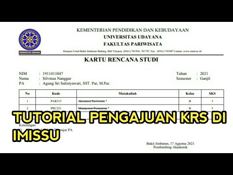 Tutorial Pengajuan KRS di IMISSU