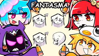 DESENHANDO em CONJUNTO mas a FANTASMA é IMPOSTORA?