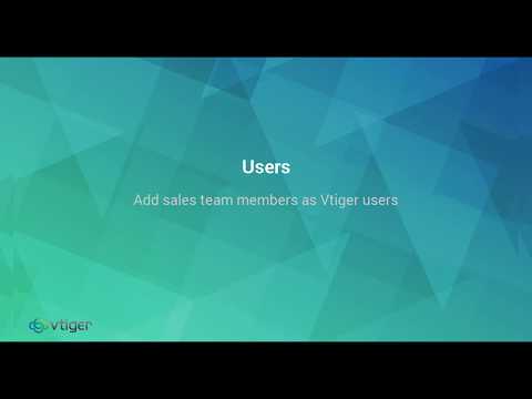 Add your employees as CRM users in Vtiger CRM software