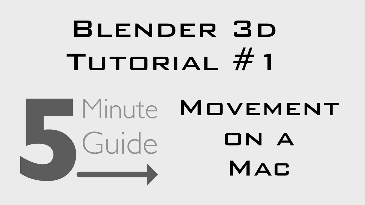 basic modeling in blender on mac