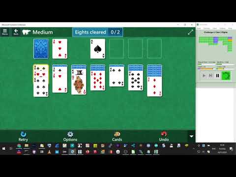 Solvitaire challenge solving - Target number of cards