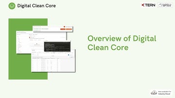 Overview of KTern.AI Digital Clean Core
