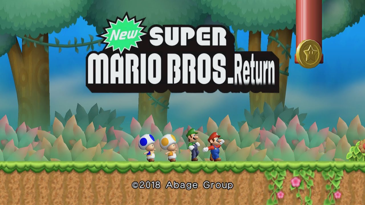 New Super Mario Bros.Return #1 Walkthrough 100%