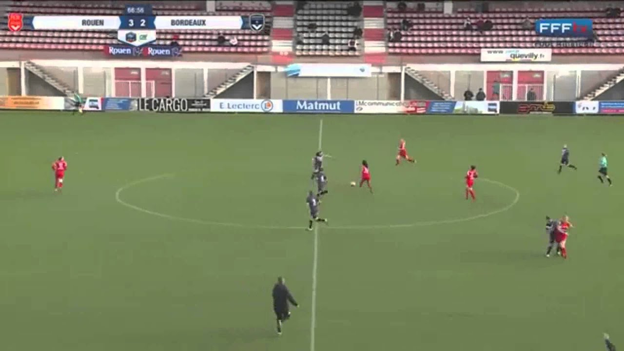 FIGHT!!! A crazy punch up the French women's match between Rouen Bordeaux